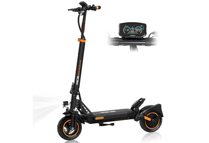 RCB TECH E-Scooter D5/D5 PRO ABE (Ultra), NFC/Blinker/APP, 90-120KM Reichweite, 500,00 W, 20,00 km/h, (1 tlg), bis zu 120 km Reichweite, 10 Zoll pannensicherer Reifen, klappbar von RCB TECH