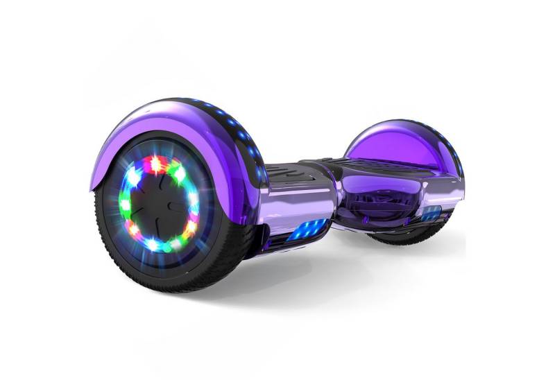 RCB TECH Balance Scooter JD6, 6,5 Zoll Zweimotoren Hoverboard, mit LED-Leuchten und Bluetooth, 120,00 W, 12,00 km/h, bis zu 10 km Reichweite, keine Straßenzulassung von RCB TECH