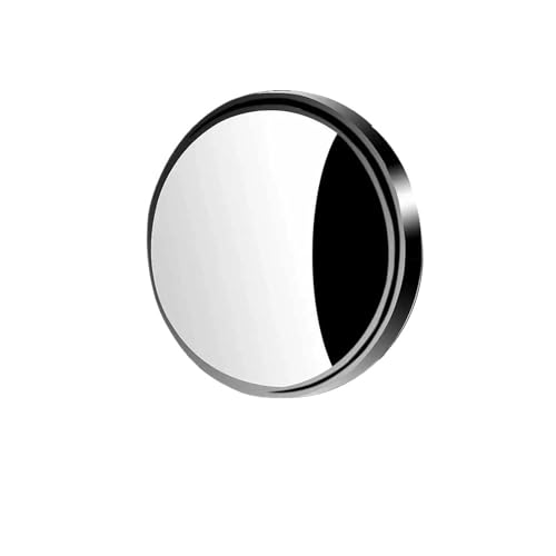 RCBCPLGLNK Auto-Rückspiegel for 360°-Weitwinkel, runder konvexer Spiegel – Toter-Winkel-Spiegel for die Fahrzeugseite – Kleiner runder Rückspiegel Spiegel(1PC Black) von RCBCPLGLNK