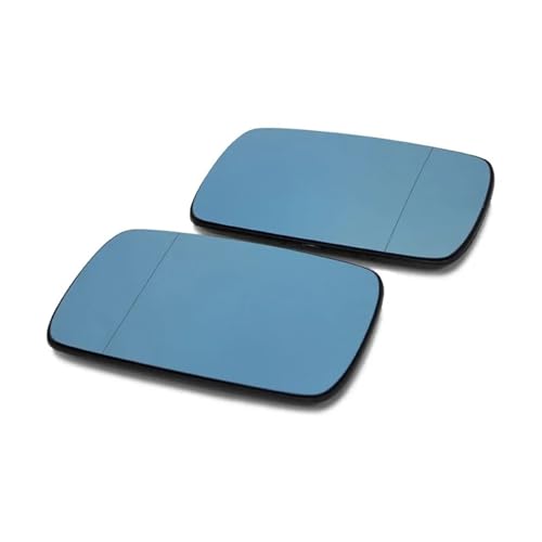 RCBCPLGLNK Fit for BMW E46 Blau Links Rechts Seite Auto Glas Beheizte Rückspiegel Glas 1998-2006 Spiegel(1pc Left) von RCBCPLGLNK