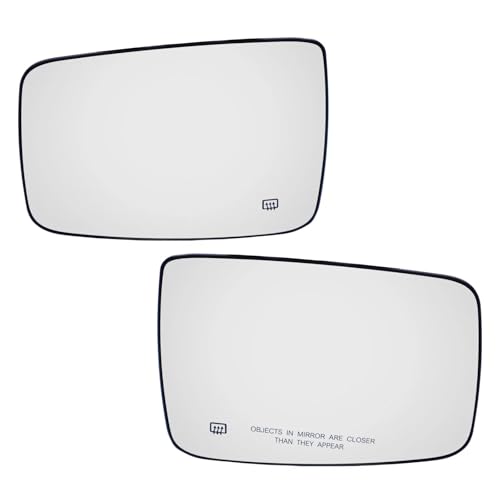 RCBCPLGLNK Fit for Dodge Ram 1500 2500 2009-2019 Links Rechts Seite Auto Rückspiegel Glas Auto Außenteile Beheizte Flügel Tür Seite Rückansicht Spiegel(Left and Right) von RCBCPLGLNK