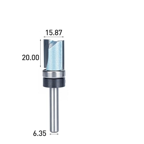 RCBCPLGLNK Flush Trim Router Bit for Holz 1/2 "1/4" Schaft Gerade Bit Wolfram Holzbearbeitung Fräser Werkzeug Schaftfräser(9286) von RCBCPLGLNK