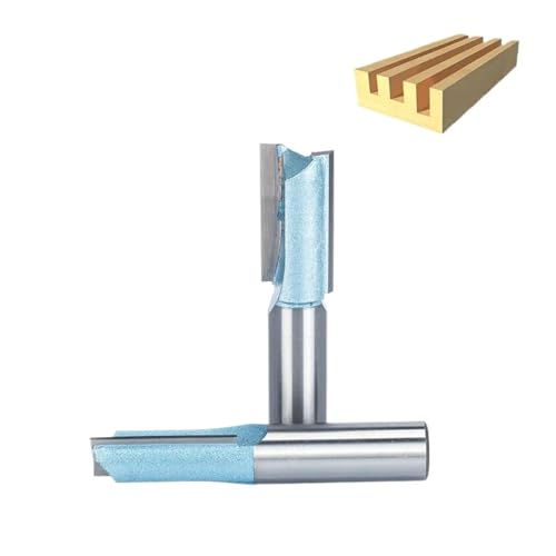 RCBCPLGLNK Industriequalität Holzbearbeitung Router Bit Zweischneidiges Schaftfräser Gerade Trimmer Bit SharpedTungsten Fräser Schaftfräser(6092) von RCBCPLGLNK