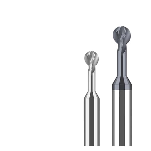 RCBCPLGLNK Kugelförmiger T-förmiger Bogenfräser Lollipop-Schaftfräser Kugel-T-Schlitz-Schaftfräser Vollhartmetall-CNC-Fräser R0.75-R6 for Stahl Aluminium 3D Schaftfräser(for Steel,D4R1) von RCBCPLGLNK