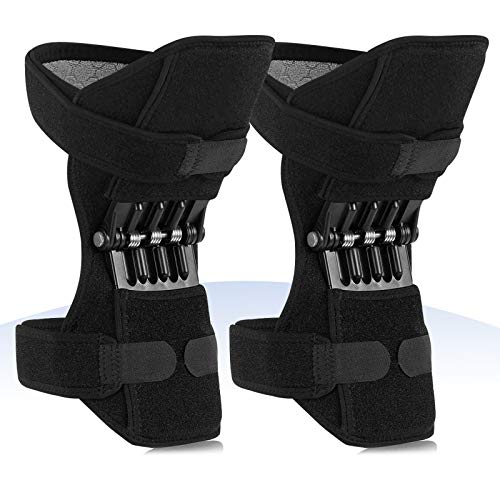 Knie Lifter, Power Knee Stabilizer Pads, Knie-Federstütze, Zur Linderung Von Gelenkschmerzen, Läufer-Knie Alte Kalte Beine Knie Booster Schützt für Männer, Frauen von RCBDBSM