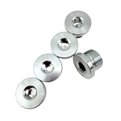 RCCT M18 Lambdasonde Stopfen – Lambda Sensor Verschlussschraube, 5er Pack Blindstopfen aus Edelstahl 304, M18×1.5 Gewinde für O2 Sensor Plugs & Auspuffsystem(Plugs) von RCCT