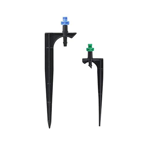 Gartenbewässerungstropfer, Gartenbewässerung, 90/180/360-Grad-Zerstäubungsdüse mit 10,7 cm/14 cm Halterung, Zerstäubung, Hof- und Bauernhofsprinkler, 40 Sets von RCGKNNMUZ