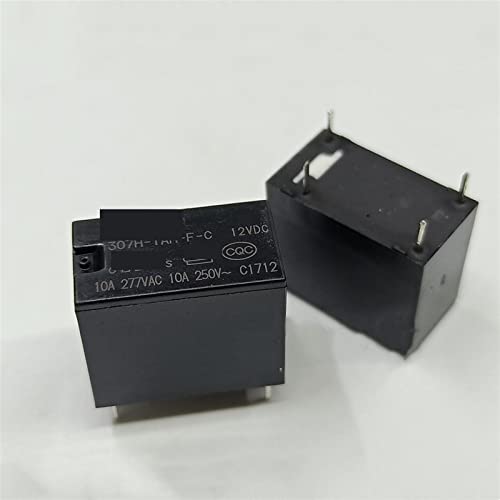 RCGKNNMUZ 10 Stück Relais 307H-1AH-FC 307H-1AH-FC-5VDC 307H-1AH-C-12VDC 307H-1AH-C-24VDC 307H 1AH C 4PIN 8A(307H-1AH-F-C-5VDC) von RCGKNNMUZ