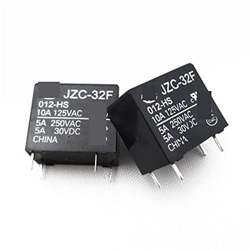 RCGKNNMUZ 10 Stück Relais HF33F-024-HS3 24 VDC HF33F-005-HS3 5 VDC HF33F-012-HS3 HF33F 012 HS3 HF33F024HS3 JZC-33F-012-HS3 4PIN 5A(5V) von RCGKNNMUZ
