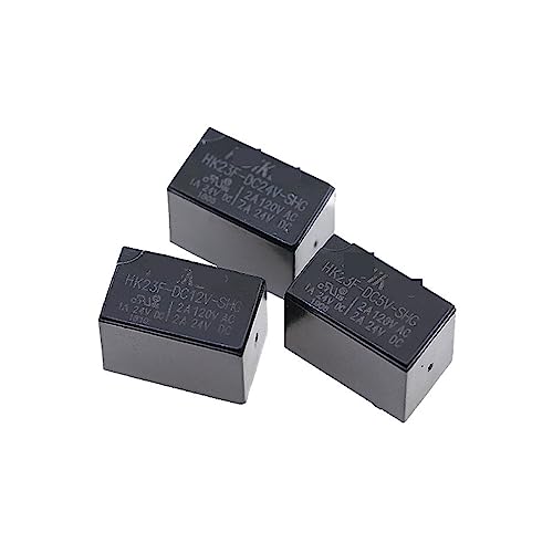 RCGKNNMUZ 5 Stück Relais 5V 12V 24VDC HK23F -DC 5V 12V 24V -SHG 2A 120VAC 6PIN HF23F-DC5V-SHG HF23F-DC12V-SHG HF23F-DC24V-SHG(HK23F-DC12V-SHG) von RCGKNNMUZ