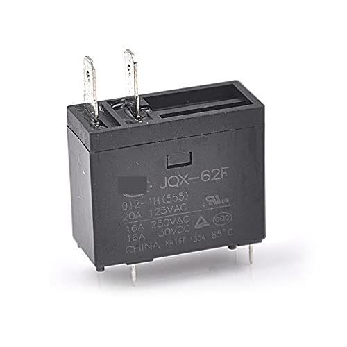 RCGKNNMUZ 5 Stück Relais HF/JQX-62F-012 024-1H mit HF/JQX-62F-012 024-1HT ohne Steckdose 4 PIN 16A/250VAC DC12V DC24V(HF JQX-62F-024-1H) von RCGKNNMUZ