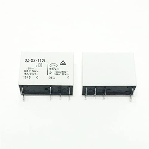 RCGKNNMUZ 5 Stück Relais OZ-SS-112L OZ-SS-124L OZ SS 112L OZ-SS-112L1 OZ-SS-124L 16A/240VAC 12V/24V 8Pin Hochleistungsrelais(5PCS OZ-SS-124L1) von RCGKNNMUZ