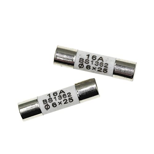 RCGKNNMUZ Sicherung 100 Stück 6 * 25 mm Keramiksicherung 6 * 25 Keramik-Versicherungsrohr 6 x 25 mm 0,5 A 1 A 2 A 3 A 5 A 6 A 7 A 8 A 10 A 15 A 20 A 25 A 250 V RO57-Sicherung BS1362(100PCS 0.5A) von RCGKNNMUZ