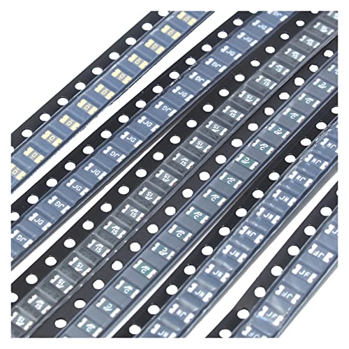 RCGKNNMUZ Sicherung 1206 0,05 A 0,1 A 0,12 A 0,16 A 0,2 A 0,25 A 0,5 A 0,75 A 1,1 A 2 A 3 A 3,5 A 4 A SMD-rückstellbare Sicherung PPTC-Sicherung mit Selbstwiederherstellung(50pieces,1A) von RCGKNNMUZ