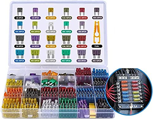 RCGKNNMUZ Sicherung 300 Stück 5/7/10/15/20/25/30 A Sicherung Auto Flachsicherung Sortiment Assorted Kit Mini Small Size Blade Set Auto Truck Automotive Sicherung von RCGKNNMUZ