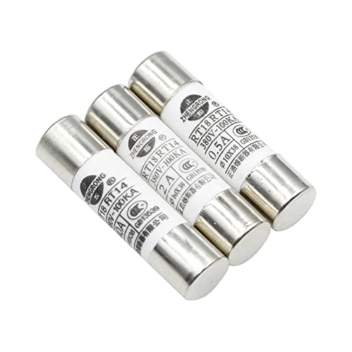 RCGKNNMUZ Sicherung 5 STÜCKE 10 * 38 Flinke Keramiksicherung 10 x 38 mm Sicherung 380 V 500 V 0,5 A 1 A 2 A 3 A 4 A 5 A 6 A 8 A 10 A 16 A 20 A 25 A 32 A 40 A RO15 RT18 RT14(32A) von RCGKNNMUZ