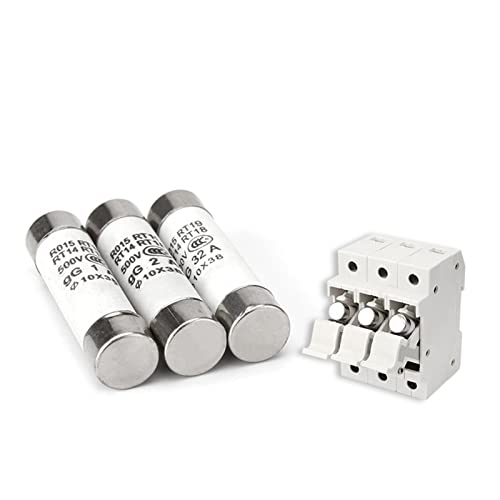 RCGKNNMUZ Sicherung 5 Stück 10 * 38 flinke Keramiksicherung 10 x 38 mm Sicherung 500 V 0,5 A 1 A 2 A 4 A 5 A 6 A 8 A 10 A 16 A 20 A 32 A RO15 RT18 RT14(20a) von RCGKNNMUZ
