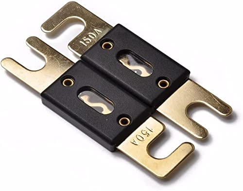 RCGKNNMUZ Sicherung 5 Stück vergoldet 150 Ampere 150 A Auto Audio ANL Sicherung Neu von RCGKNNMUZ