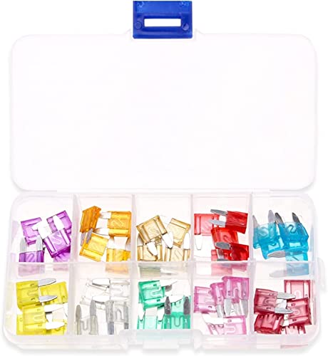 RCGKNNMUZ Sicherung 50 Stück Autosicherungen 3A 5A 7,5A 10A 15A 20A 25A 30A 35A 40A AMP Auto Blade Sortiment Kit Verwendung for kleines Sortiment Kit von RCGKNNMUZ