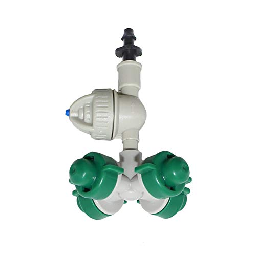 Tropfer for Gartenbewässerung, 20 Stück, Nebel- und Quernebelsprinkler mit Tropfschutz und 1/4-Zoll-Einzelwiderhaken-Anschluss, Hängesprinkler, Gartenbewässerung von RCGKNNMUZ