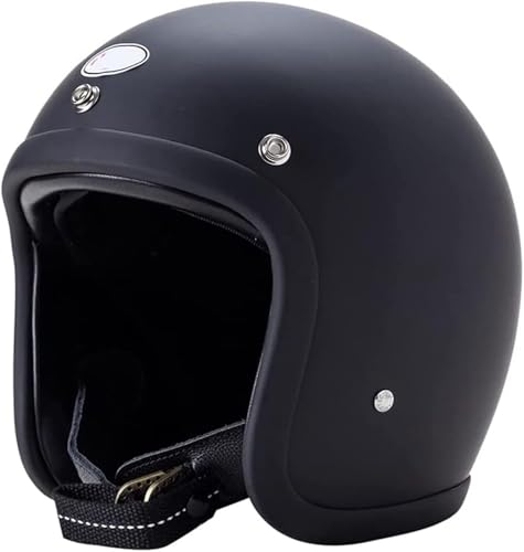 RCGNR Classic 500TX Small Body Helm 3/4 Offener Sturzhelm, Helmet Motorrad-Helm Vintage Jet-Helm Scooter-Helm Halbhelme Motorrad Helm ECE Zertifiziert,Matte Black,XL RCGNR Classic 500TX Small Body Helm 3/4 Offener Sturzhelm, Helmet Motorrad-Helm Vintage Jet-Helm Scooter-Helm Halbhelme Motorrad Helm ECE Zertifiziert,Matte Black,XL von RCGNR