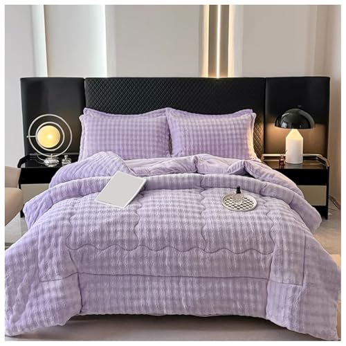 RCGNR Steppdecke Dicke Extra Warme Bettdecke Schlafdecke Winter Flauschige Steppdecken Dicke Bettdecke, Doppelseitige Samt Decke, PlüSch Winterdecke E, 180x220cm/3kg von RCGNR