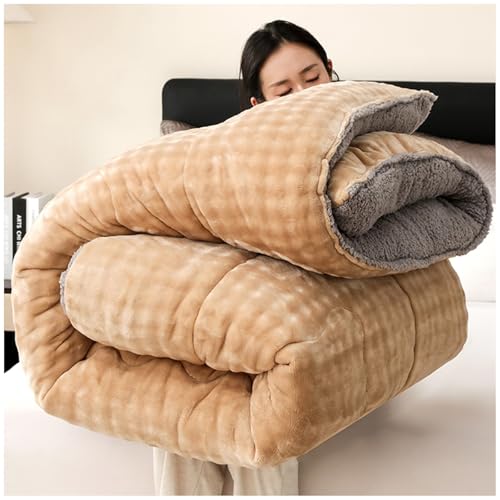 RCGNR Winterbettdecke, Dicke Steppdecke, Flauschige Kaschmir-Steppdecken, Weiche Dicker Warmer PlüSch Decke Daunendecke, Doppelseitige Samtbettdecke C,150x200cm/2.5kg RCGNR Winterbettdecke, Dicke Steppdecke, Flauschige Kaschmir-Steppdecken, Weiche Dicker Warmer PlüSch Decke Daunendecke, Doppelseitige Samtbettdecke C,150x200cm/2.5kg von RCGNR