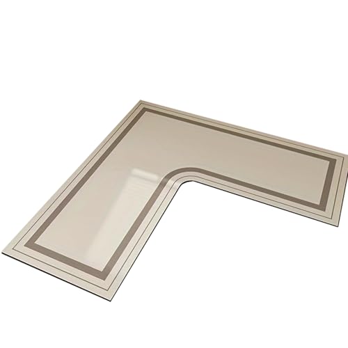 RCGOFOLLOW Saugfähige Küchenmatte mit bequemer Zwischenschicht aus elastischer Baumwolle für schnell trocknende Küchenbodenmatte aus zartem Stoff, Typ+2, 120 * 120cm von RCGOFOLLOW