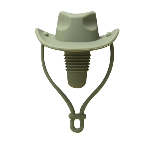 RCGOFOLLOW Süßer Cowboyhut Weinverschluss für Weinkenner, Silicagel Champagner Weinflaschenverschluss, süßer Cowboyhut, E von RCGOFOLLOW