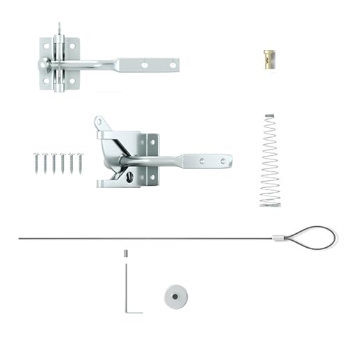 RCGOFOLLOW Upgrade Torriegelschloss für Holzzäune zur Sicherheit von Außenpools und Gartentorriegel für Holzzäune, Langes Silber RCGOFOLLOW Upgrade Torriegelschloss für Holzzäune zur Sicherheit von Außenpools und Gartentorriegel für Holzzäune, Langes Silber von RCGOFOLLOW