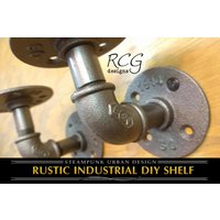 Drei 2x2" L Halterungen Diy Regalrohre | Für 6"-8" Tiefes Regal, Urban, Steampunk, Rustikal Drei 2x2" L Halterungen Diy Regalrohre | Für 6"-8" Tiefes Regal, Urban, Steampunk, Rustikal von RCGdesignsETSY