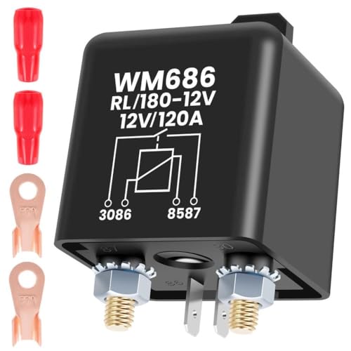 12V Switch Relay Dual Fernbedienungssteuerung aus Schnittrelais Anti -Diebstahl -Steuerrelais Kill -Schalter für CAR RV Van, die mit den meisten Fahrzeugen kompatibel ist(12 V 120a) von RCGtnnesa