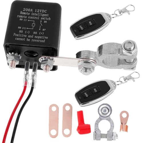 12V Switch Relay Dual Fernbedienungssteuerung aus Schnittrelais Anti -Diebstahl -Steuerrelais Kill -Schalter für CAR RV Van, die mit den meisten Fahrzeugen kompatibel ist(12V 200a) von RCGtnnesa