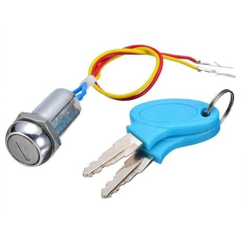 2 Drahtzündungsschalter Lock -Set kompatibel mit Motorrad ATV Go Kart Scooter 1 Lock 2 Fahrzeugmotorstarter(A) von RCGtnnesa