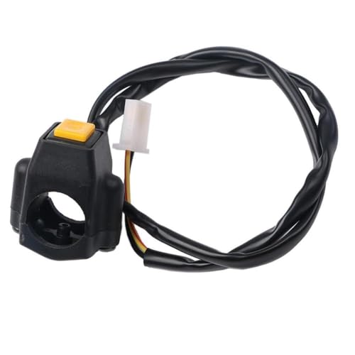 22mm ATV -Motorrad Startstop -Schaltschalttaste Lenbarsteuerung kompatibel mit den meisten Motorrädern Quads und Dual Sport Bikes Horn Kill Off -Funktion(Starten Sie gelb) von RCGtnnesa