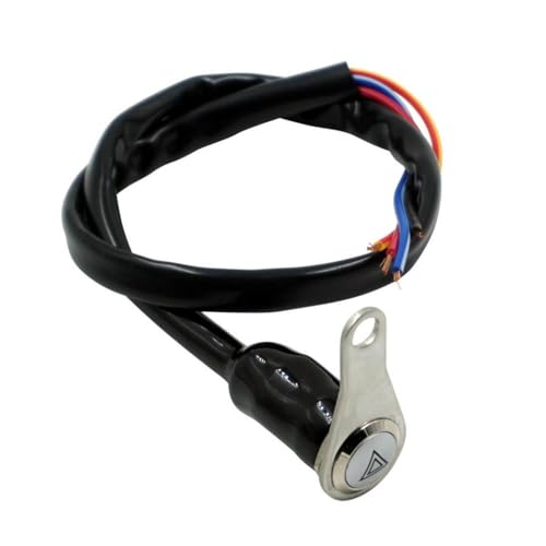 5 Draht ein Ausschalten von Hazard Light Blinker -Taste Schalter wasserdicht kompatibel mit Motorrad -Scooter -Elektrofahrradmodellen von RCGtnnesa