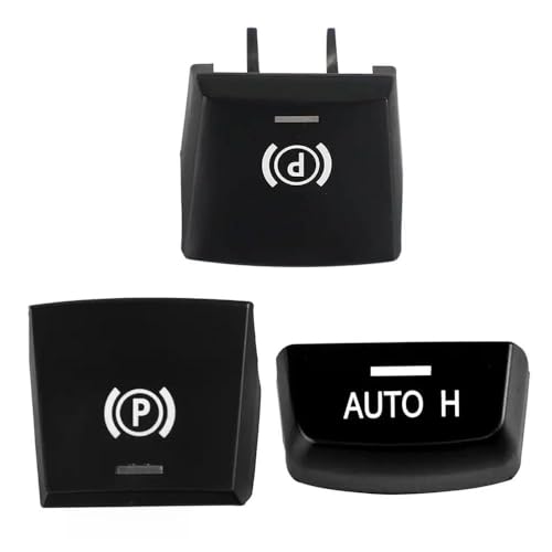 Autohandbrems -P -Taste -Schalterabdeckung kompatibel mit 5 7 -Serie -Modellen F01 F02 F06 F07 F10 F12 F15 F16 F25 F26 Teilenummer 61312822518(3pcs) von RCGtnnesa