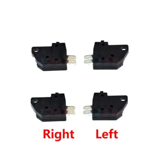 Universal Motorrad E-Bike Scooter Bremslichtschalter kompatibel mit der rechten und linken Vorderbremsstopp-Leuchtsysteme Drücken Sie die Taste Bremsleitungsdrähte(2pair rechts links) von RCGtnnesa