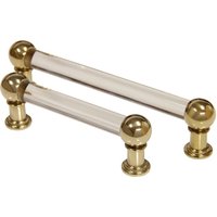 Kristall Und Messing Übergangsgriffe Für Schubladen Schränke | Hrr-I03-K9-Clr von RCHHardware