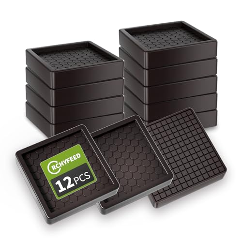 RCHYFEED Füße Protector Pad, 12 Stück Möbelgleiter 5cm, Antirutsch Pads für Möbelrollen, Ideal Anti-rutsch Gummi, Ideal für Fliesenböden, Antirutschpads für Möbel & Gegenstände(Braun Eckig) RCHYFEED Füße Protector Pad, 12 Stück Möbelgleiter 5cm, Antirutsch Pads für Möbelrollen, Ideal Anti-rutsch Gummi, Ideal für Fliesenböden, Antirutschpads für Möbel & Gegenstände(Braun Eckig) von RCHYFEED