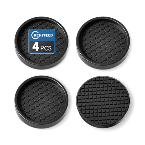 RCHYFEED Füße Protector Pad, 4 Stück Möbelgleiter 5cm, Antirutsch Pads für Möbelrollen, Ideal Anti-rutsch Gummi, Ideal für Fliesenböden, Antirutschpads für Möbel & Gegenstände (Schwarz Rund) RCHYFEED Füße Protector Pad, 4 Stück Möbelgleiter 5cm, Antirutsch Pads für Möbelrollen, Ideal Anti-rutsch Gummi, Ideal für Fliesenböden, Antirutschpads für Möbel & Gegenstände (Schwarz Rund) von RCHYFEED