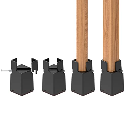 RCHYFEED Verstellbare Betterhöhung Möbelerhöhung 7,5 cm mit Schraubklemme, Betterhöher 3 Zoll Schwerlast Stuhlerhöhungen, 4 Stück Möbelerhöher für 0,8-1,6 ''Breite Quadrat & Runde Stuhlbein Schwarz RCHYFEED Verstellbare Betterhöhung Möbelerhöhung 7,5 cm mit Schraubklemme, Betterhöher 3 Zoll Schwerlast Stuhlerhöhungen, 4 Stück Möbelerhöher für 0,8-1,6 ''Breite Quadrat & Runde Stuhlbein Schwarz von RCHYFEED