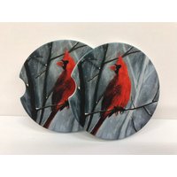 Cardinal Car Coaster - Einzeln Oder Im Zweier-Set von RCHowardArtist