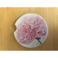 Pink Peony Auto Untersetzer - Einzeln Oder Im Zweierset von RCHowardArtist