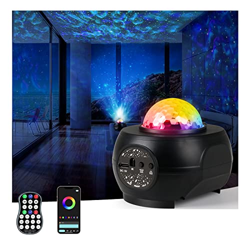 RCMo Sternenhimmel Projektor,Star Projector mit App,sternenhimmel Projektor mit Beruhigenden Aurora-Effekten,Kinder Sternenlicht,360°Drehen Wasserwellen Raumprojektor,Stern Nachtlicht Baby Musik RCMo Sternenhimmel Projektor,Star Projector mit App,sternenhimmel Projektor mit Beruhigenden Aurora-Effekten,Kinder Sternenlicht,360°Drehen Wasserwellen Raumprojektor,Stern Nachtlicht Baby Musik von RCMo
