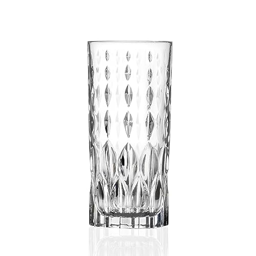 RCR Crystal Marilyn Whiskey Gläses Set - Moderne Schnittglas -Cocktail -Trinkgläser - 337ml - 6pc von RCR