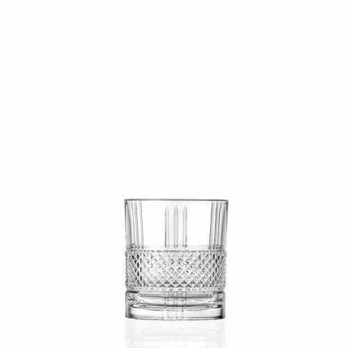 RCR 26720020006 Brillante whiskyglas, 377 ml Whisky-Gläser Tumbler, whiskey-geschenkset, wassergläser, Set von 6, Kristall Tumblergläser, Geschenke für Männer, Hausbesitzer, Veranstaltungen von RCR