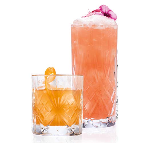 RCR COMBO-1698 Melodia Luxion Crystal Tumbler & High Ball Gläser, 12-teiliges Set von RCR