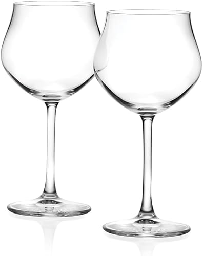 RCR Cristalleria Italiana Da Vinci Stielgläser für Weißwein Set mit 2 italienischen Weingläsern von RCR