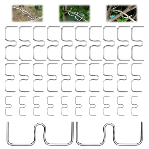 RCYHCY 30 Stück Astzieher Astspreizer für Obstbäume, 8/10/13 cm Astspreizer M für Obstbäume Metall, Zweigspreize für Gartenbäume, Astzieher Metall, Astbiegewerkzeug zum Formen von Obstbaumzweigen von RCYHCY